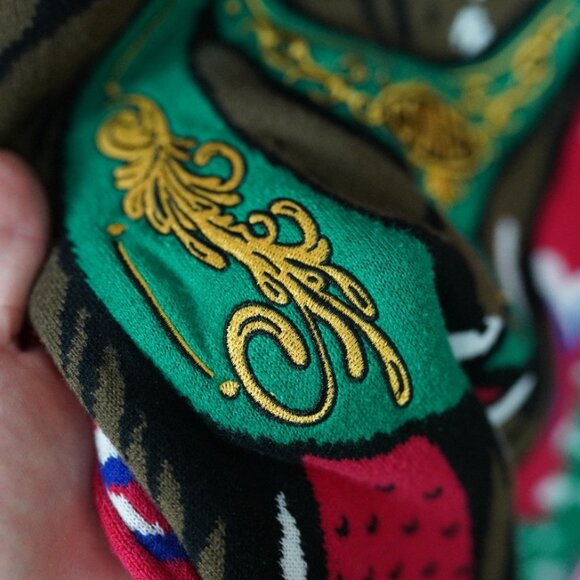 Festive Reindeer Ugly Christmas Sweater - Picture 3 of 5